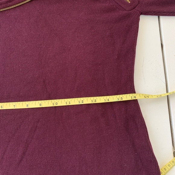NWOT Calvin Klein sweater dress size Medium burgundy color. - Picture 6 of 6